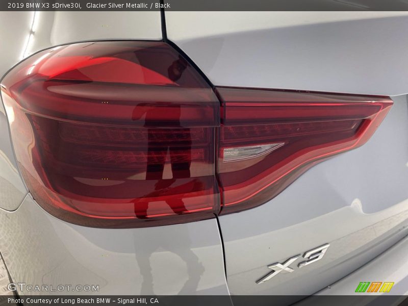 Glacier Silver Metallic / Black 2019 BMW X3 sDrive30i