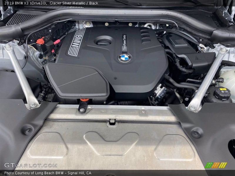 Glacier Silver Metallic / Black 2019 BMW X3 sDrive30i