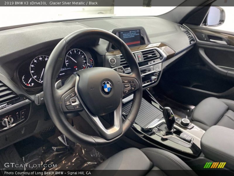 Glacier Silver Metallic / Black 2019 BMW X3 sDrive30i