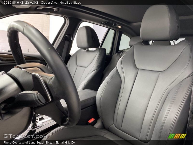 Glacier Silver Metallic / Black 2019 BMW X3 sDrive30i