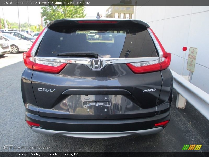 Gunmetal Metallic / Gray 2018 Honda CR-V EX-L AWD