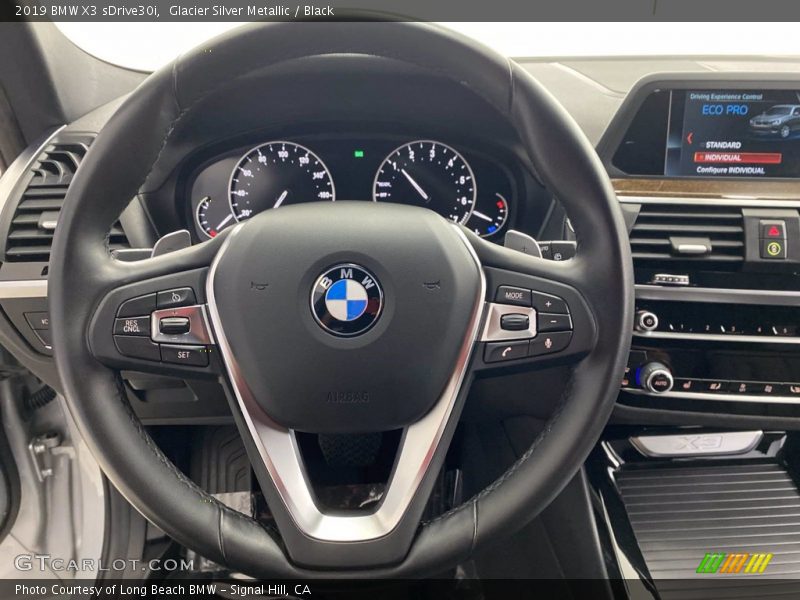 Glacier Silver Metallic / Black 2019 BMW X3 sDrive30i