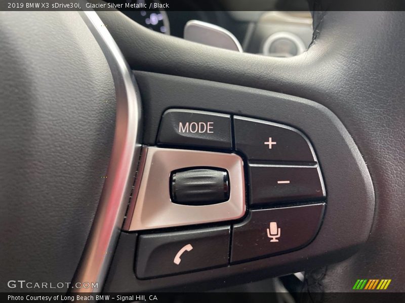 Glacier Silver Metallic / Black 2019 BMW X3 sDrive30i
