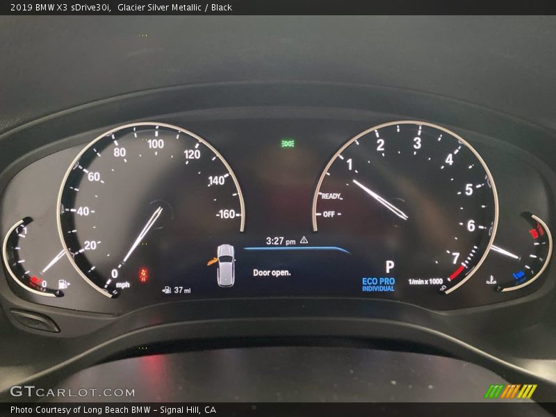 Glacier Silver Metallic / Black 2019 BMW X3 sDrive30i