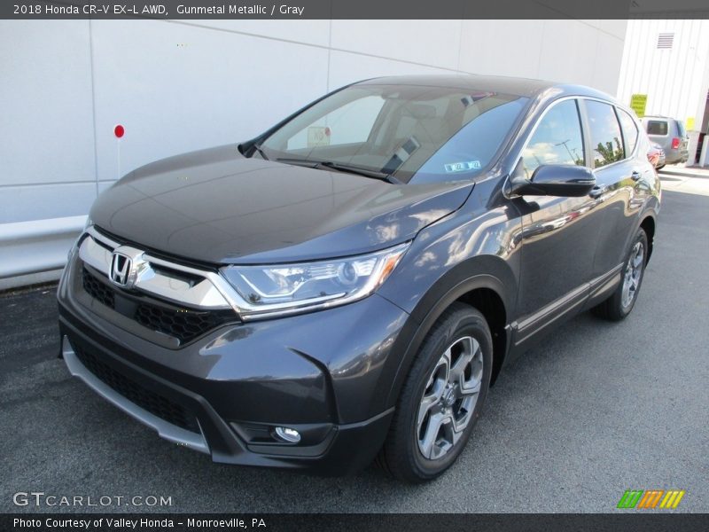 Gunmetal Metallic / Gray 2018 Honda CR-V EX-L AWD