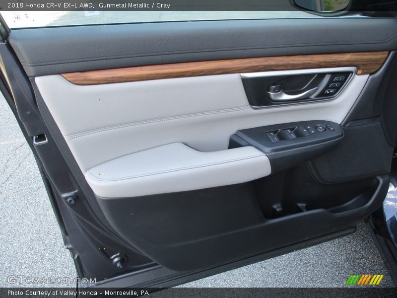 Gunmetal Metallic / Gray 2018 Honda CR-V EX-L AWD