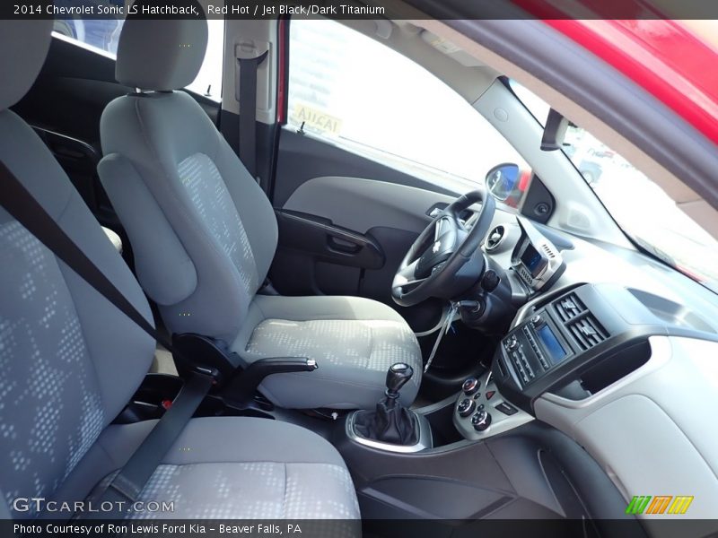 Red Hot / Jet Black/Dark Titanium 2014 Chevrolet Sonic LS Hatchback