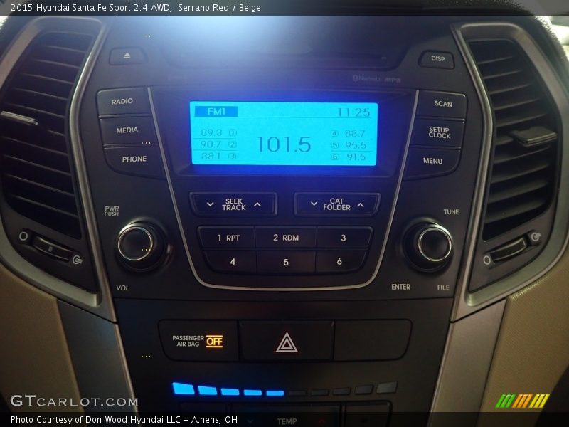 Serrano Red / Beige 2015 Hyundai Santa Fe Sport 2.4 AWD