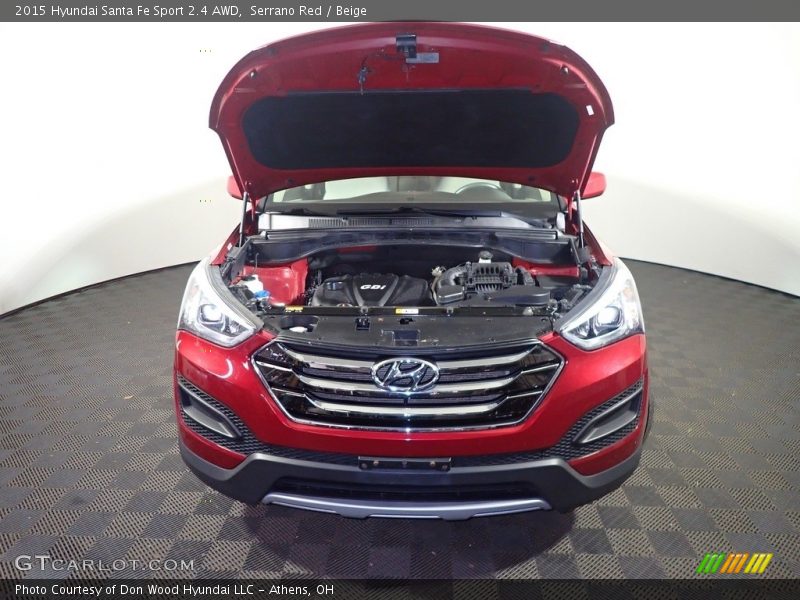Serrano Red / Beige 2015 Hyundai Santa Fe Sport 2.4 AWD