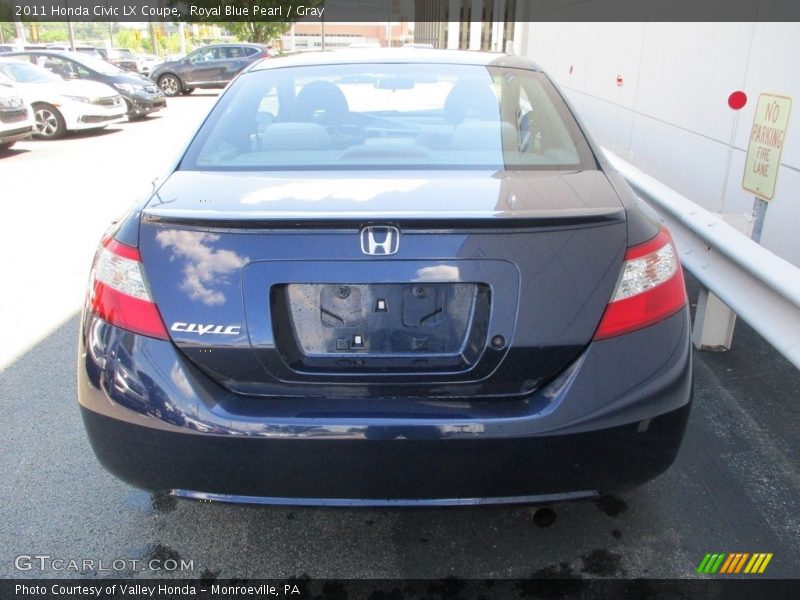 Royal Blue Pearl / Gray 2011 Honda Civic LX Coupe