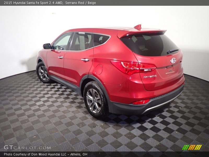 Serrano Red / Beige 2015 Hyundai Santa Fe Sport 2.4 AWD