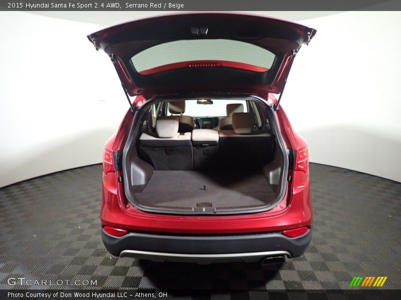 Serrano Red / Beige 2015 Hyundai Santa Fe Sport 2.4 AWD