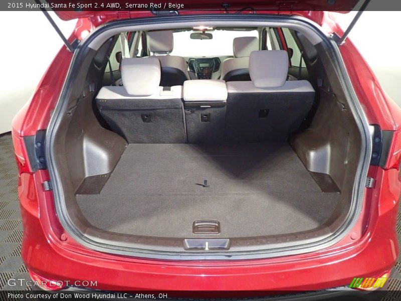 Serrano Red / Beige 2015 Hyundai Santa Fe Sport 2.4 AWD