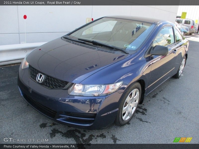 Royal Blue Pearl / Gray 2011 Honda Civic LX Coupe