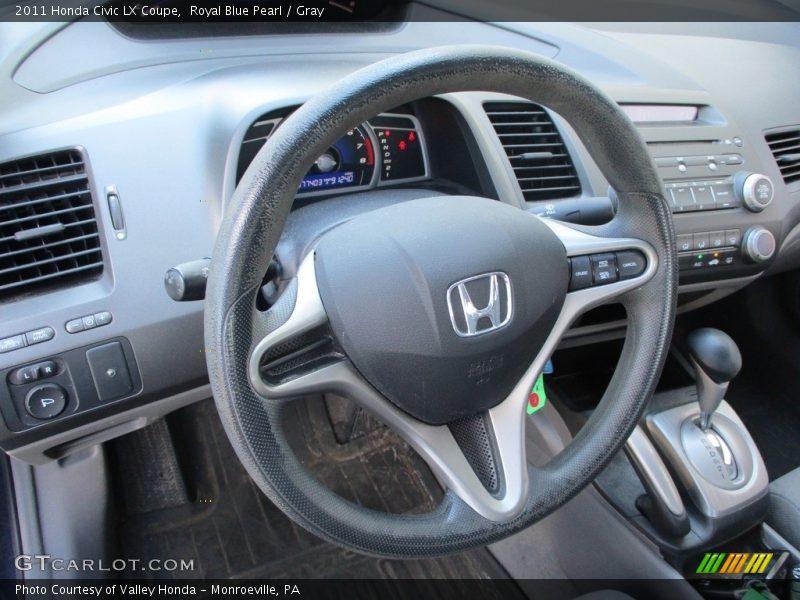 Royal Blue Pearl / Gray 2011 Honda Civic LX Coupe