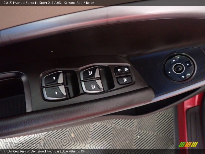 Serrano Red / Beige 2015 Hyundai Santa Fe Sport 2.4 AWD