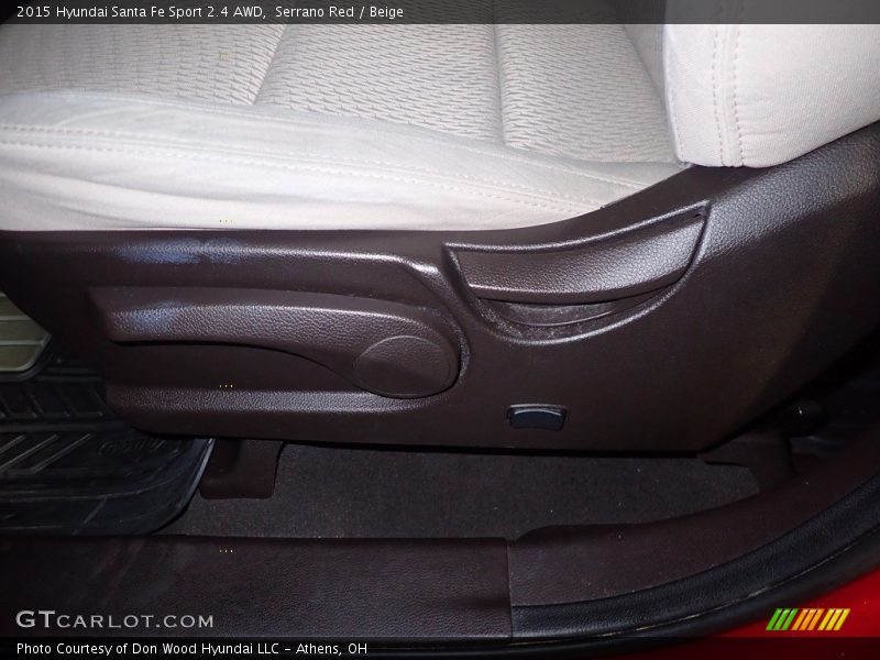 Serrano Red / Beige 2015 Hyundai Santa Fe Sport 2.4 AWD