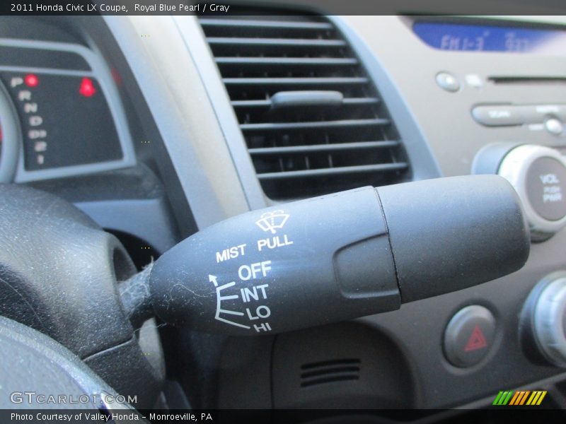 Royal Blue Pearl / Gray 2011 Honda Civic LX Coupe