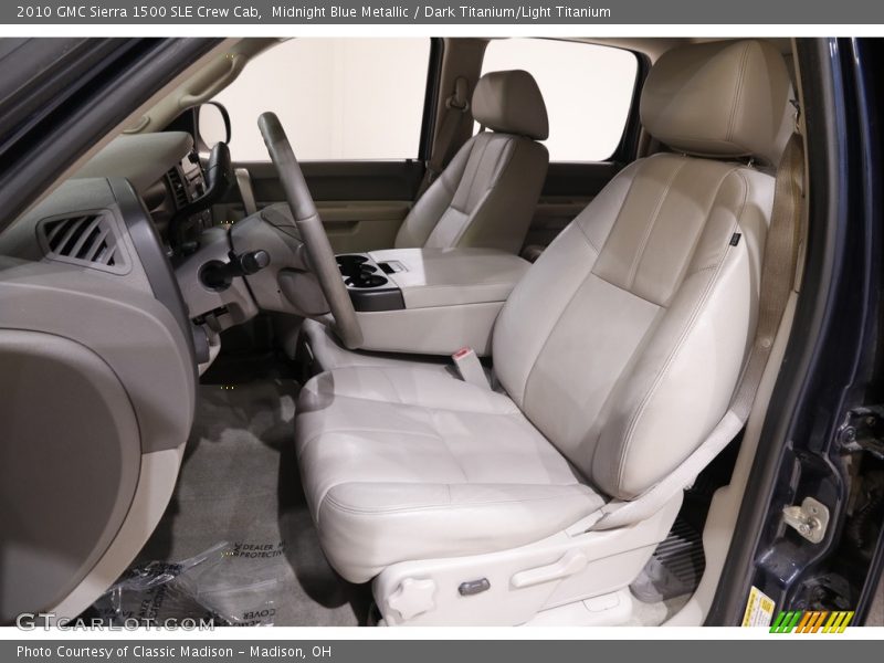 Midnight Blue Metallic / Dark Titanium/Light Titanium 2010 GMC Sierra 1500 SLE Crew Cab