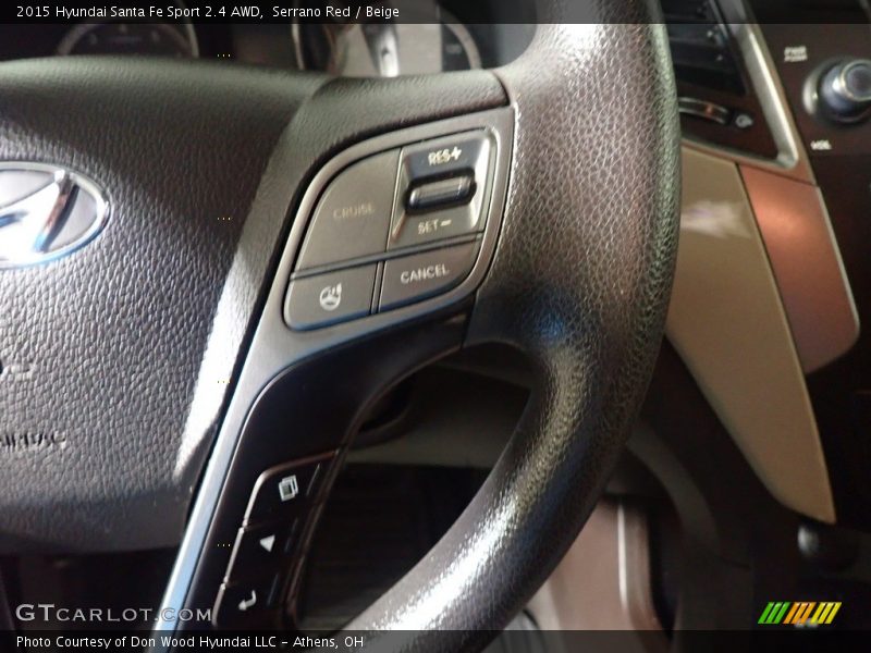 Serrano Red / Beige 2015 Hyundai Santa Fe Sport 2.4 AWD