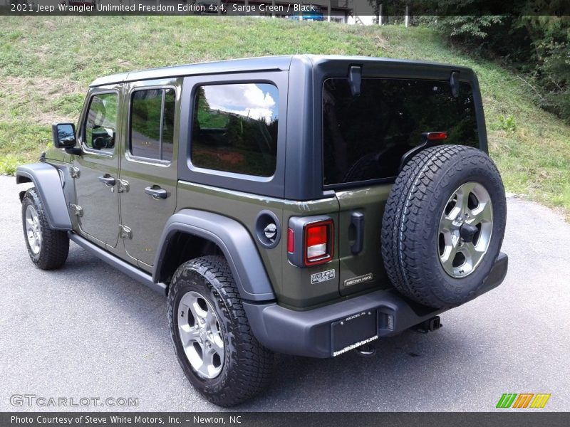 Sarge Green / Black 2021 Jeep Wrangler Unlimited Freedom Edition 4x4