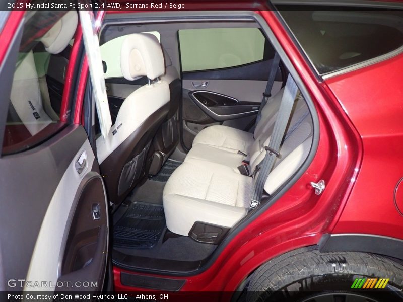 Serrano Red / Beige 2015 Hyundai Santa Fe Sport 2.4 AWD