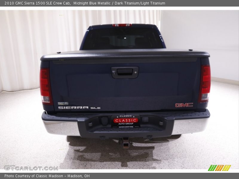 Midnight Blue Metallic / Dark Titanium/Light Titanium 2010 GMC Sierra 1500 SLE Crew Cab