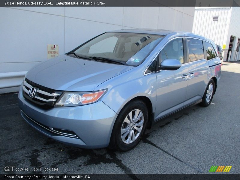 Celestial Blue Metallic / Gray 2014 Honda Odyssey EX-L
