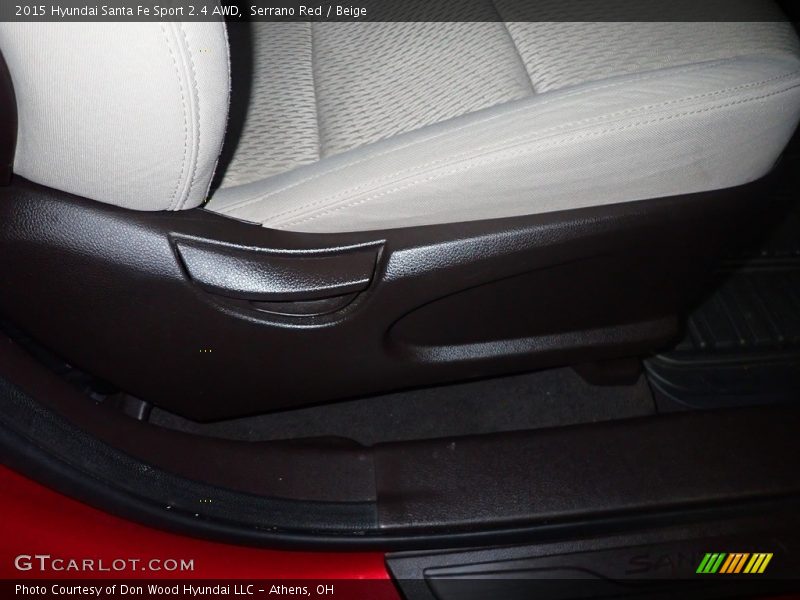Serrano Red / Beige 2015 Hyundai Santa Fe Sport 2.4 AWD