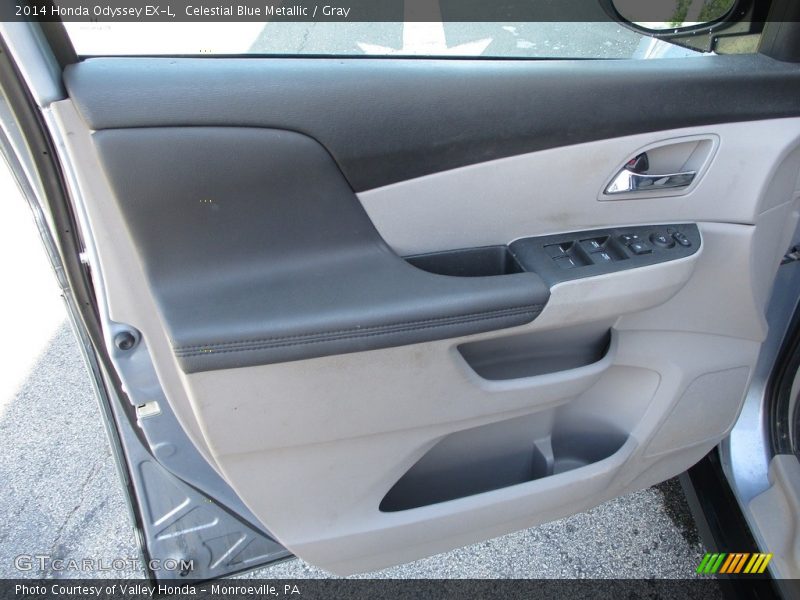 Celestial Blue Metallic / Gray 2014 Honda Odyssey EX-L