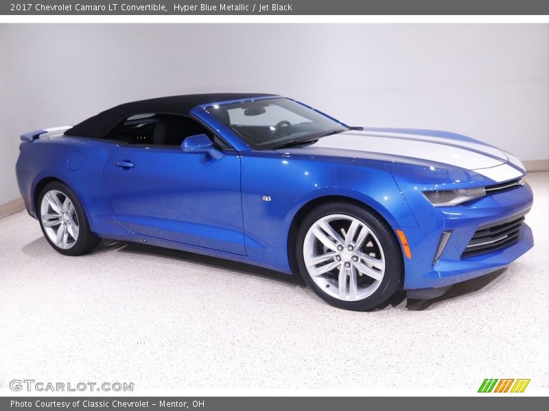 Hyper Blue Metallic / Jet Black 2017 Chevrolet Camaro LT Convertible