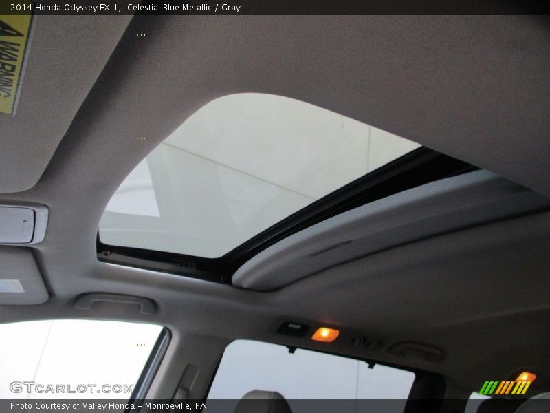 Celestial Blue Metallic / Gray 2014 Honda Odyssey EX-L