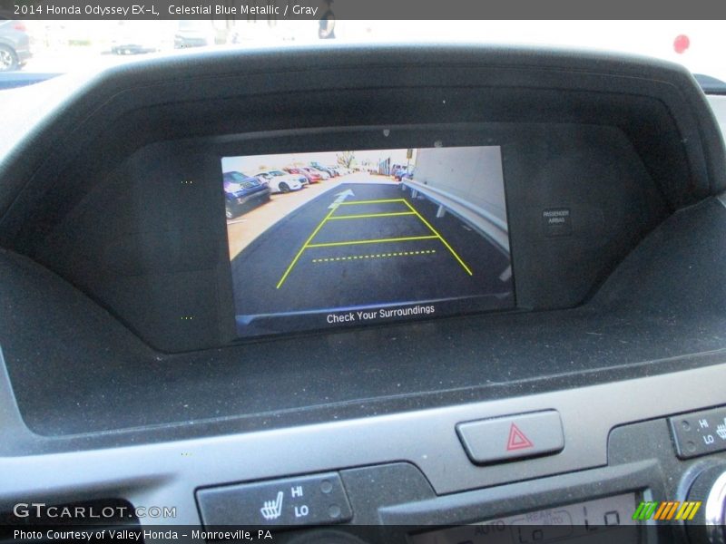 Celestial Blue Metallic / Gray 2014 Honda Odyssey EX-L