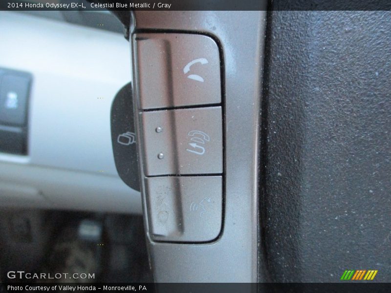 Celestial Blue Metallic / Gray 2014 Honda Odyssey EX-L