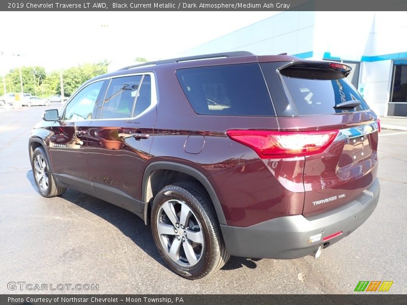 Black Current Metallic / Dark Atmosphere/Medium Ash Gray 2019 Chevrolet Traverse LT AWD