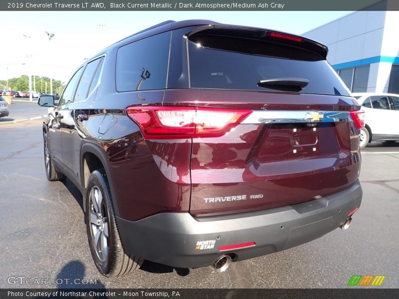 Black Current Metallic / Dark Atmosphere/Medium Ash Gray 2019 Chevrolet Traverse LT AWD