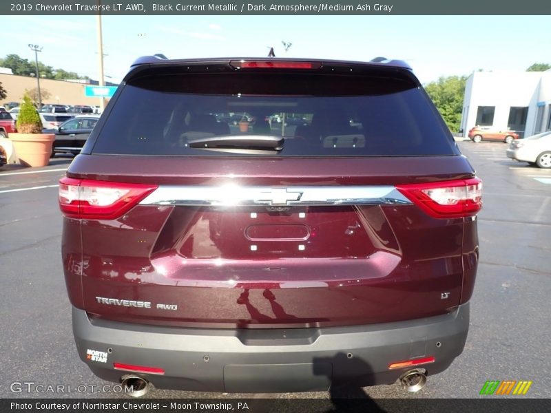 Black Current Metallic / Dark Atmosphere/Medium Ash Gray 2019 Chevrolet Traverse LT AWD