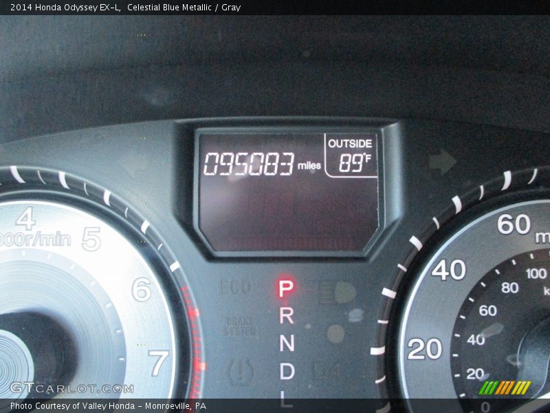 Celestial Blue Metallic / Gray 2014 Honda Odyssey EX-L
