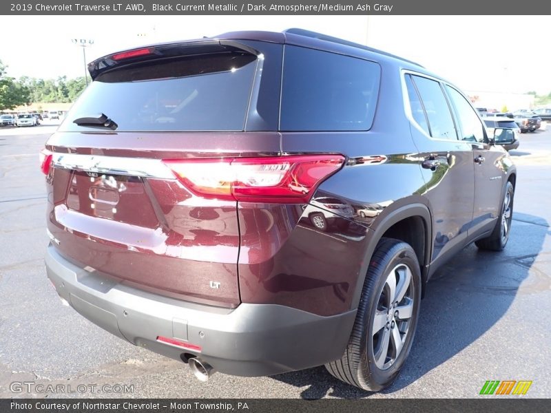 Black Current Metallic / Dark Atmosphere/Medium Ash Gray 2019 Chevrolet Traverse LT AWD