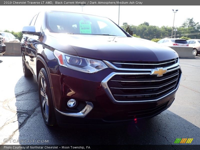 Black Current Metallic / Dark Atmosphere/Medium Ash Gray 2019 Chevrolet Traverse LT AWD
