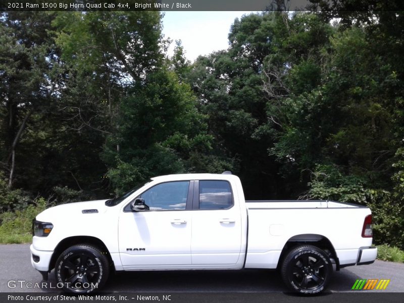 Bright White / Black 2021 Ram 1500 Big Horn Quad Cab 4x4