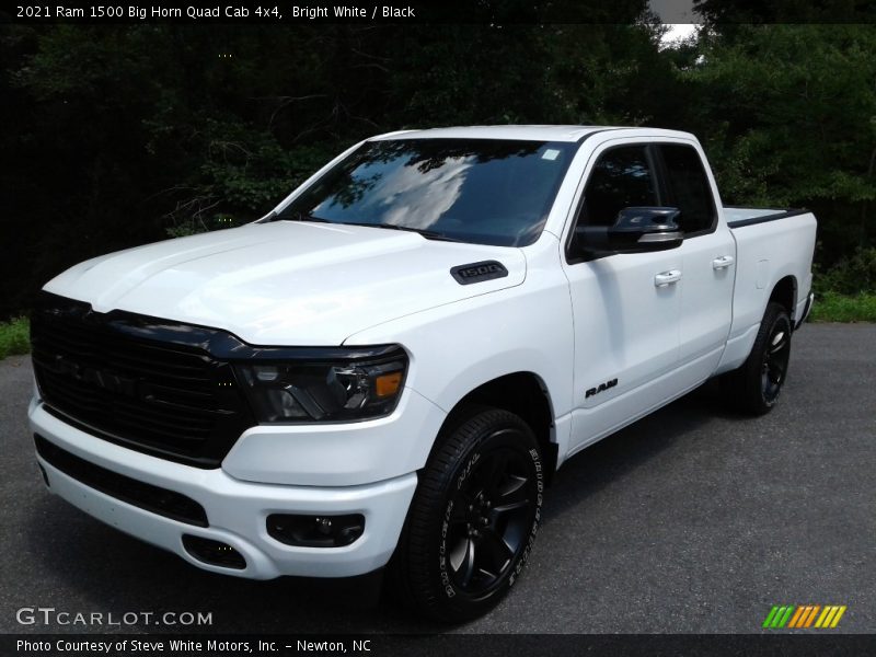 Bright White / Black 2021 Ram 1500 Big Horn Quad Cab 4x4