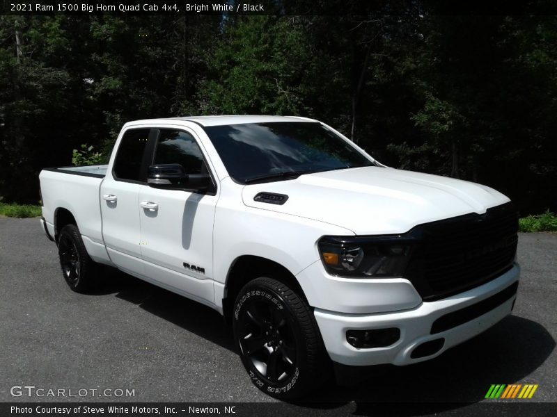 Bright White / Black 2021 Ram 1500 Big Horn Quad Cab 4x4