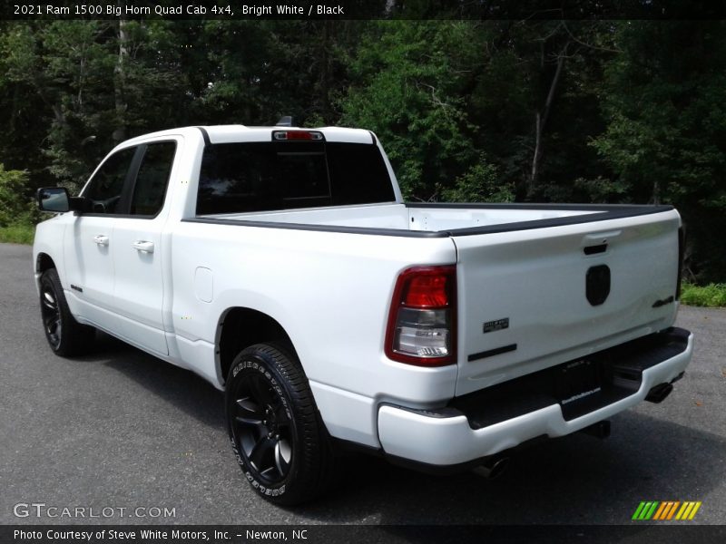 Bright White / Black 2021 Ram 1500 Big Horn Quad Cab 4x4