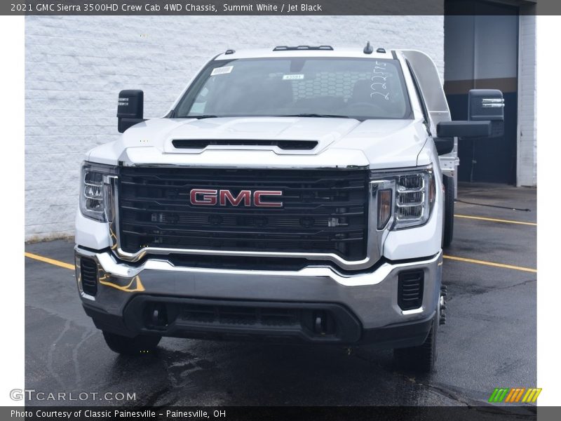 Summit White / Jet Black 2021 GMC Sierra 3500HD Crew Cab 4WD Chassis