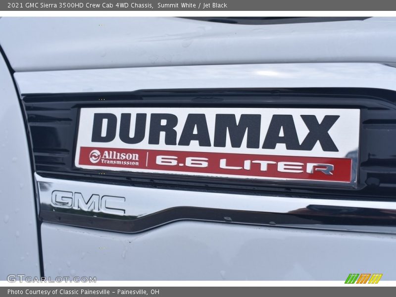 Summit White / Jet Black 2021 GMC Sierra 3500HD Crew Cab 4WD Chassis