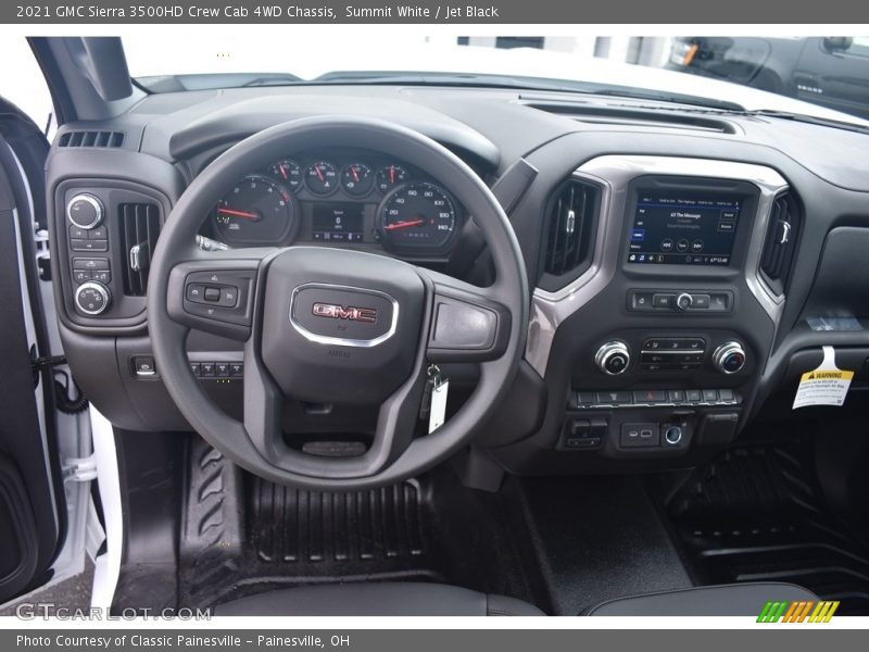 Summit White / Jet Black 2021 GMC Sierra 3500HD Crew Cab 4WD Chassis