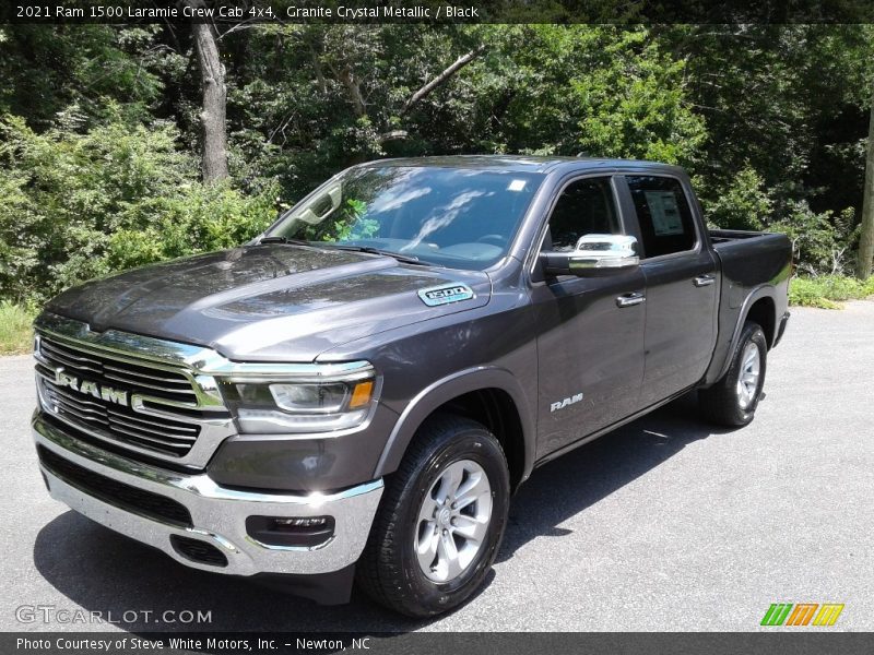 Granite Crystal Metallic / Black 2021 Ram 1500 Laramie Crew Cab 4x4