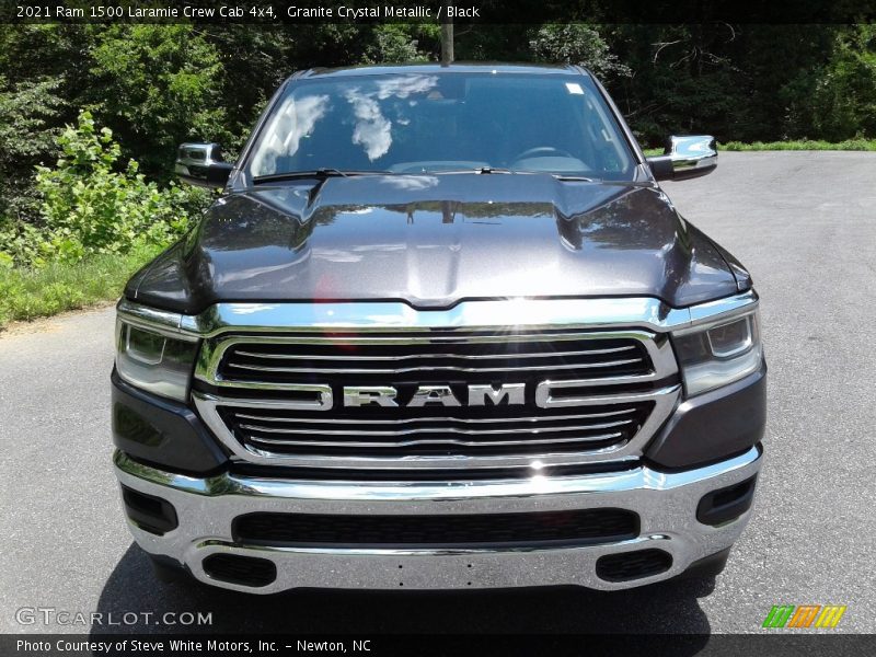Granite Crystal Metallic / Black 2021 Ram 1500 Laramie Crew Cab 4x4