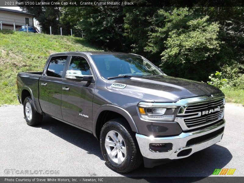 Granite Crystal Metallic / Black 2021 Ram 1500 Laramie Crew Cab 4x4
